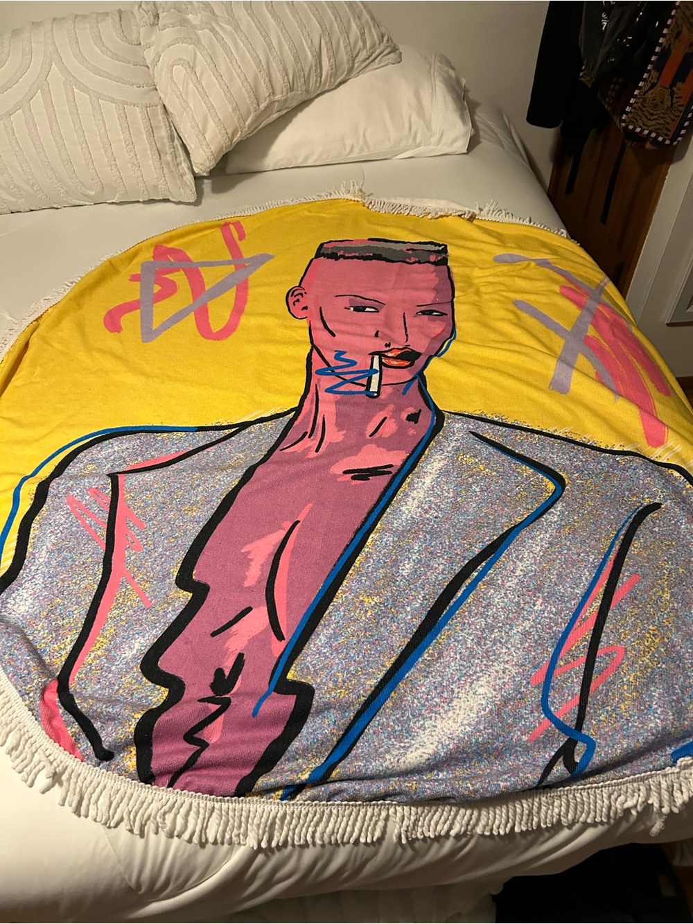 Grace Jones Graphic Towel